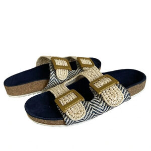 Anthropologie Double Straps Sandals Size 8